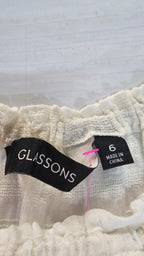 White Glassons Sheer Blouse - 6