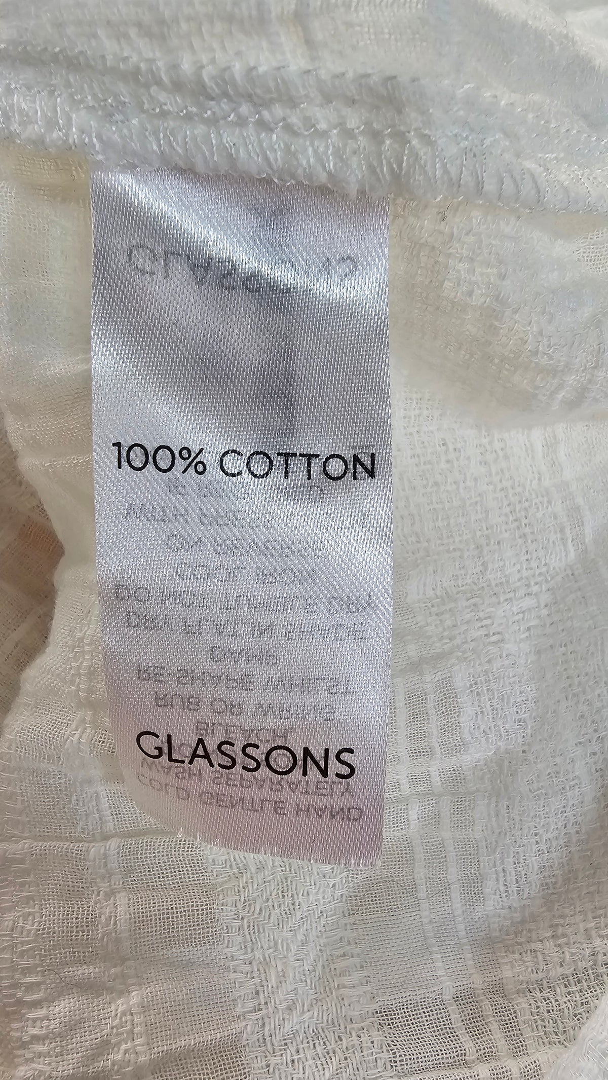 White Glassons Sheer Blouse - 6