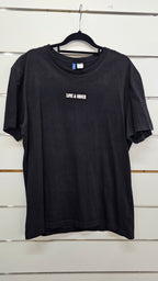 Black Divide graphic T-shirt -L
