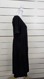 Black Glassons Linen Dress - 8