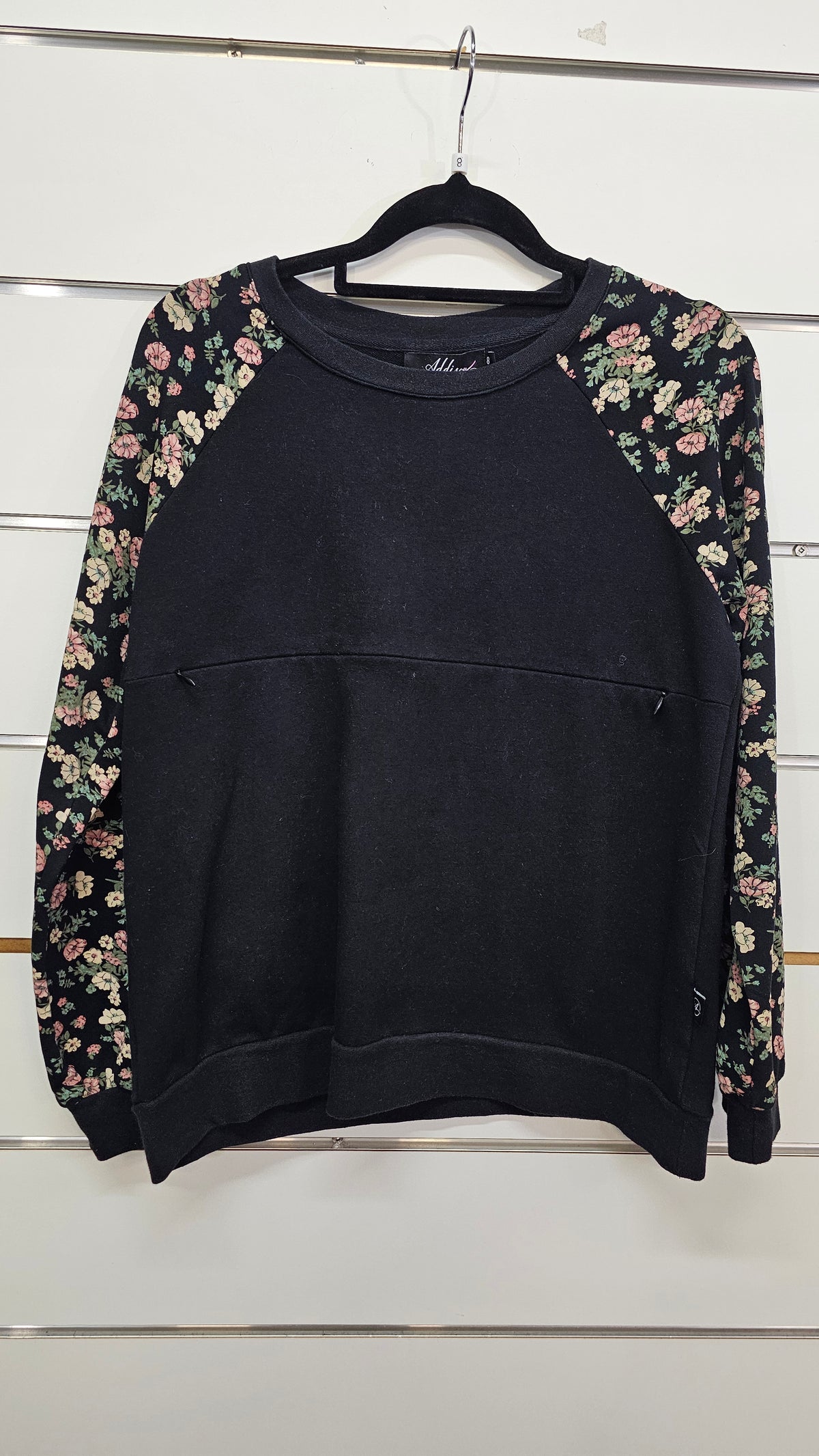 Black Addison Floral Sleeve - 8