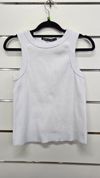 Silent Theory White Ribbed Heavyweight Cotton Singlet - 12