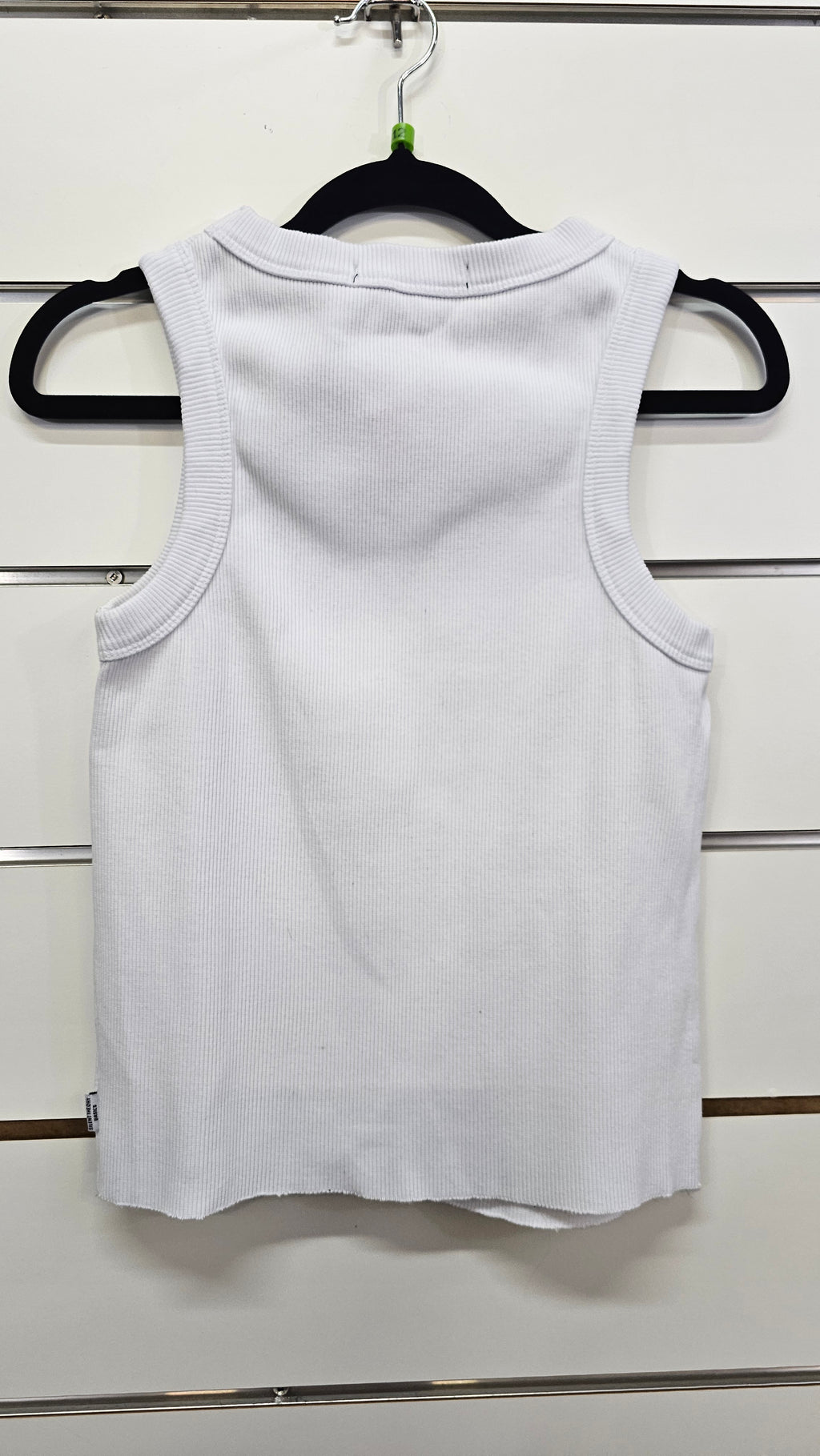 Silent Theory White Ribbed Heavyweight Cotton Singlet - 12