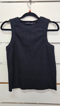 Silent Theory Black Ribbed Heavyweight Cotton Singlet - 14
