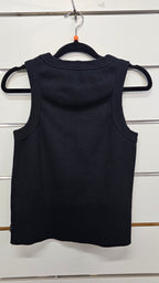 Silent Theory Black Ribbed Heavyweight Cotton Singlet - 14