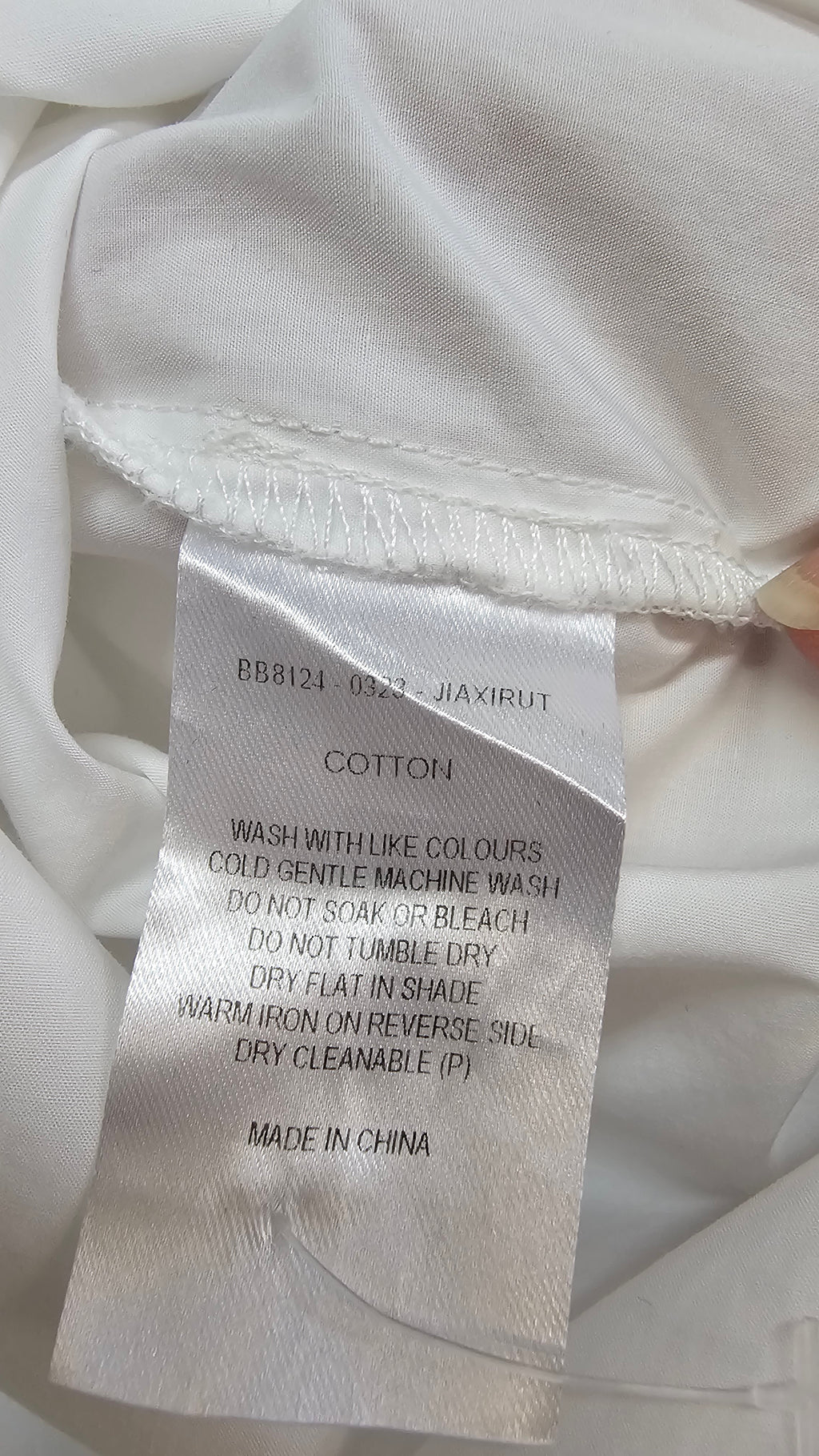 Betty Basics White Button-Front Long-Sleeve Shirt - 14