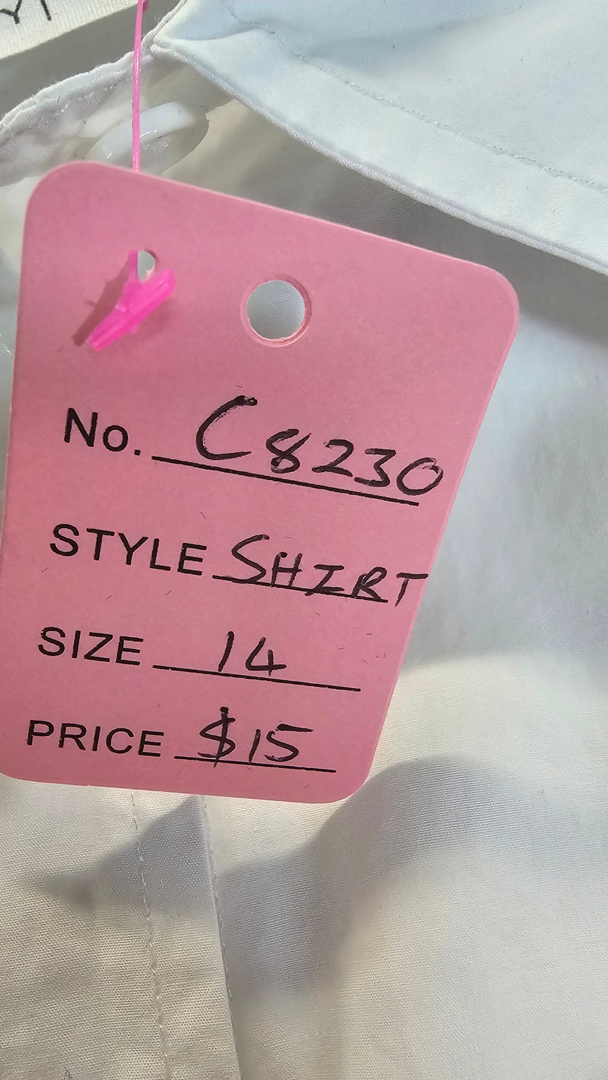 Betty Basics White Button-Front Long-Sleeve Shirt - 14