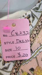 Dotti Yellow Floral Puff-Sleeve Maxi Dress - 10