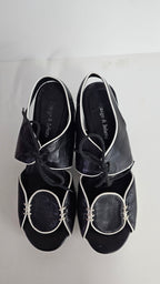 Django & Juliette Black And White Leather Shoes - 39 image 1