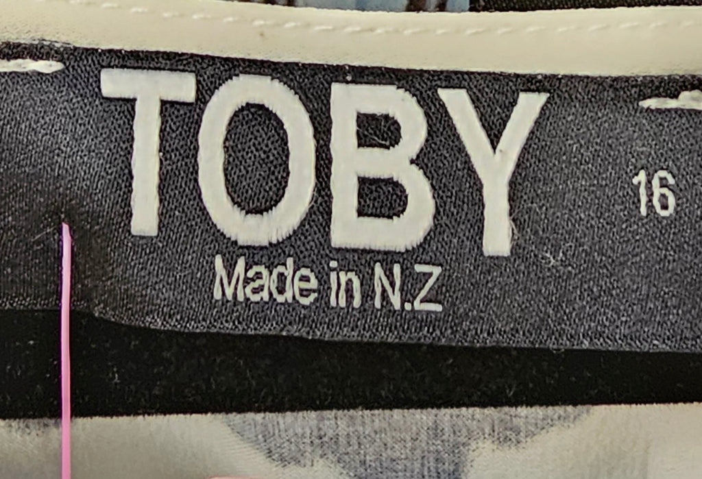 Toby Navy And White Tunic 100% Viscose - 16 image 2