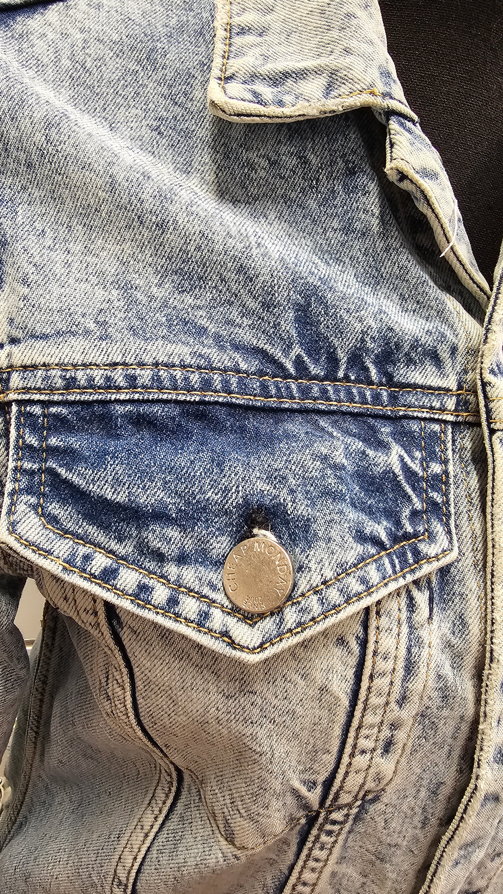 Cheap Monday Denim Jacket 100% Cotton - XS image 3