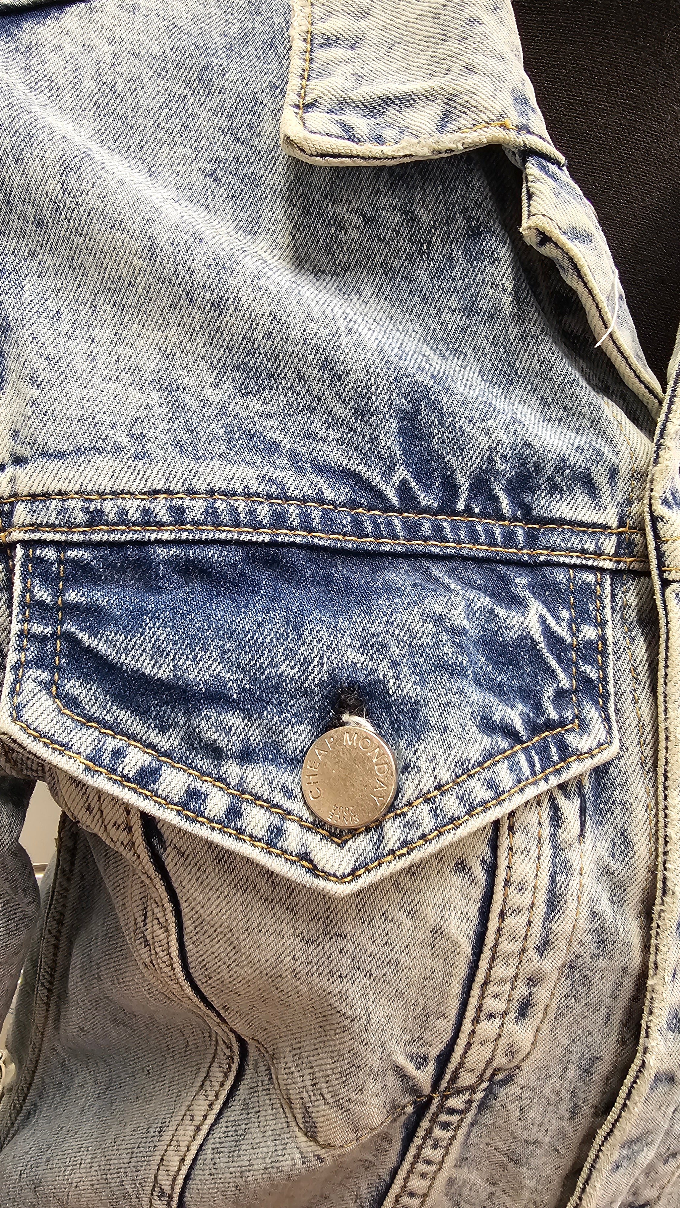 Cheap Monday Denim Jacket 100% Cotton - XS image 3