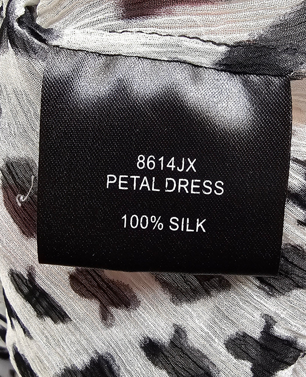 Verge Short Sleeve Dress 100% Silk - 14 image 4