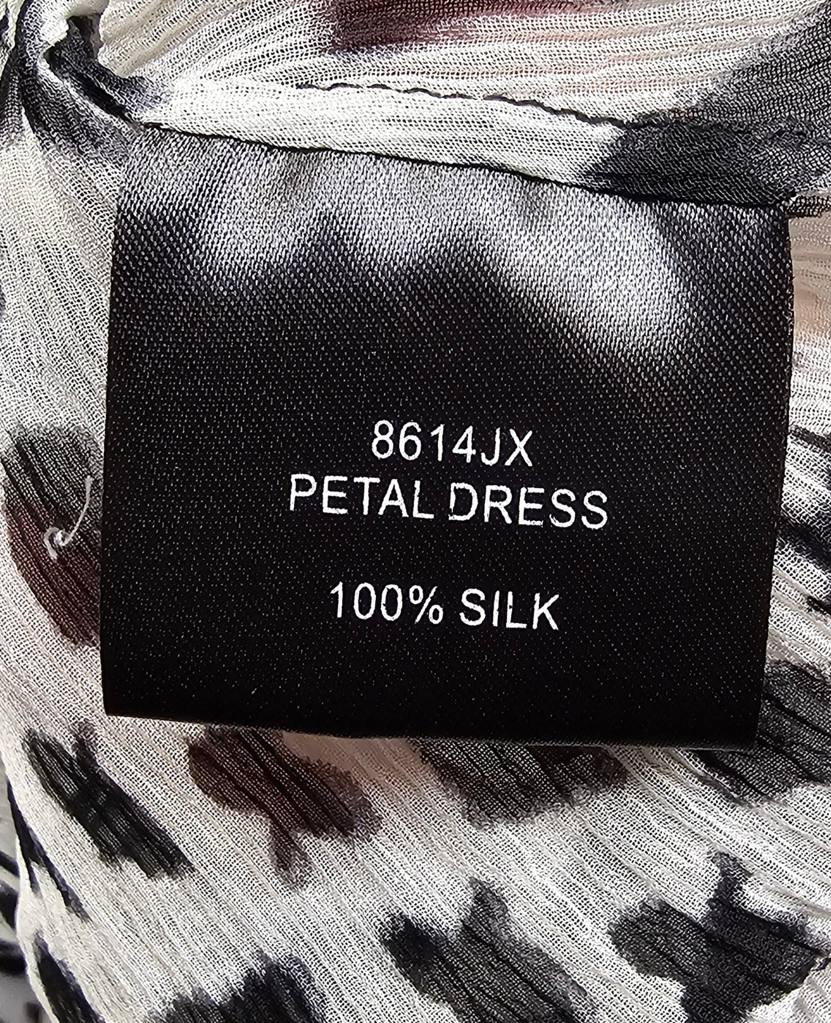 Verge Short Sleeve Dress 100% Silk - 14 image 4
