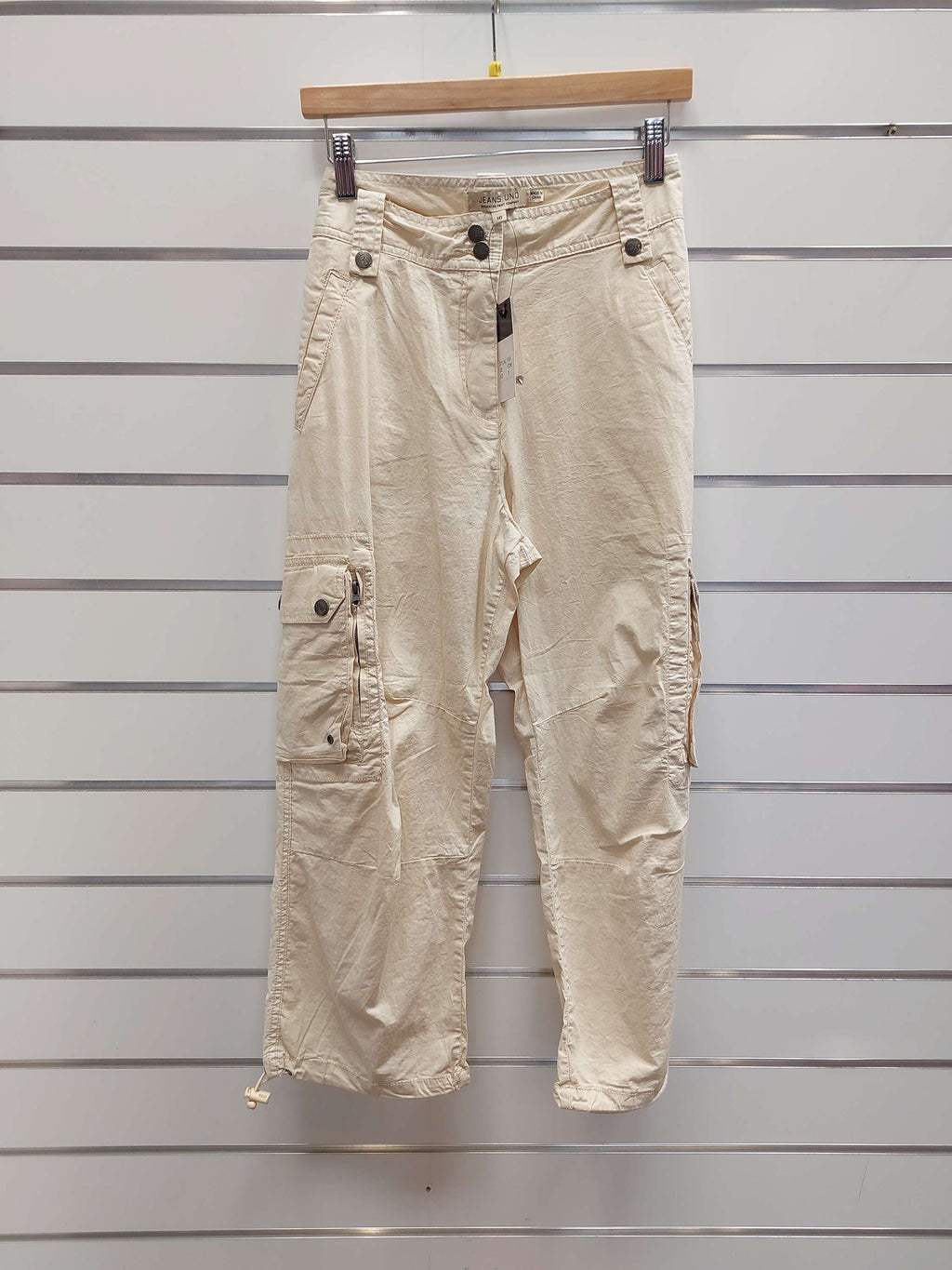 Jeans Uno 7/8 Cream Pants - 16 image 0