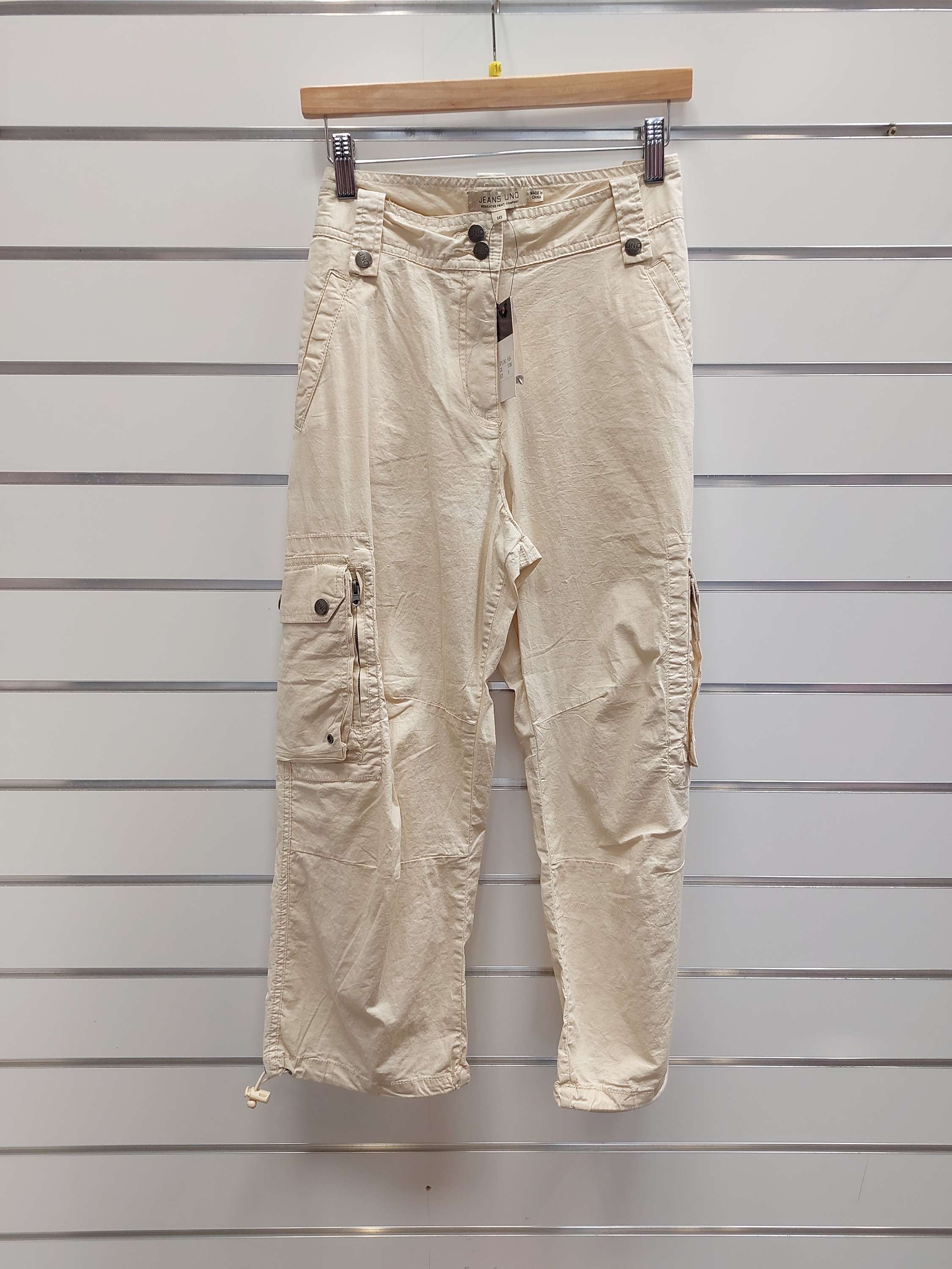 Jeans Uno 7/8 Cream Pants - 16 image 0