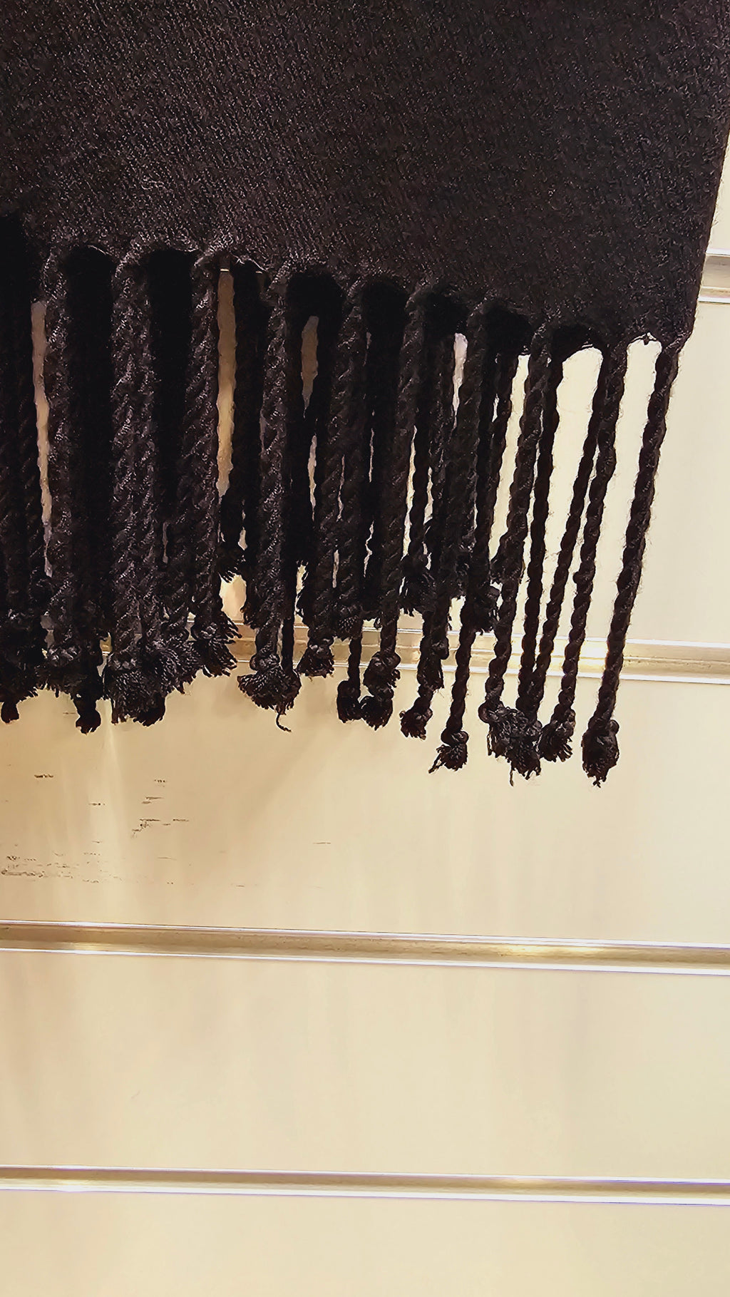 Classic Black 100% Viscose Scarf image 1