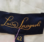 Luisa Spagnoli Green Cotton Blend Skirt Suit - 12 (42) image 4