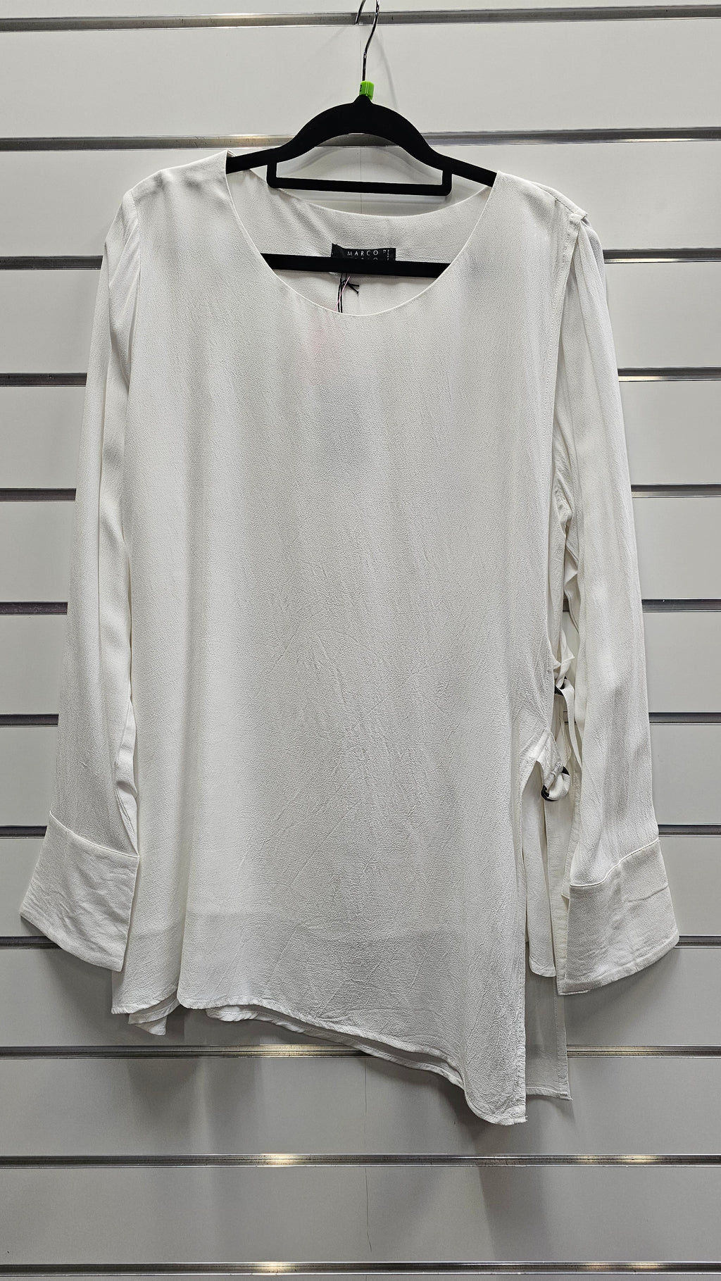Marco Polo White Long Sleeve Blouse 100% Viscose - 12 image 0