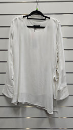 Marco Polo White Long Sleeve Blouse 100% Viscose - 12 image 0