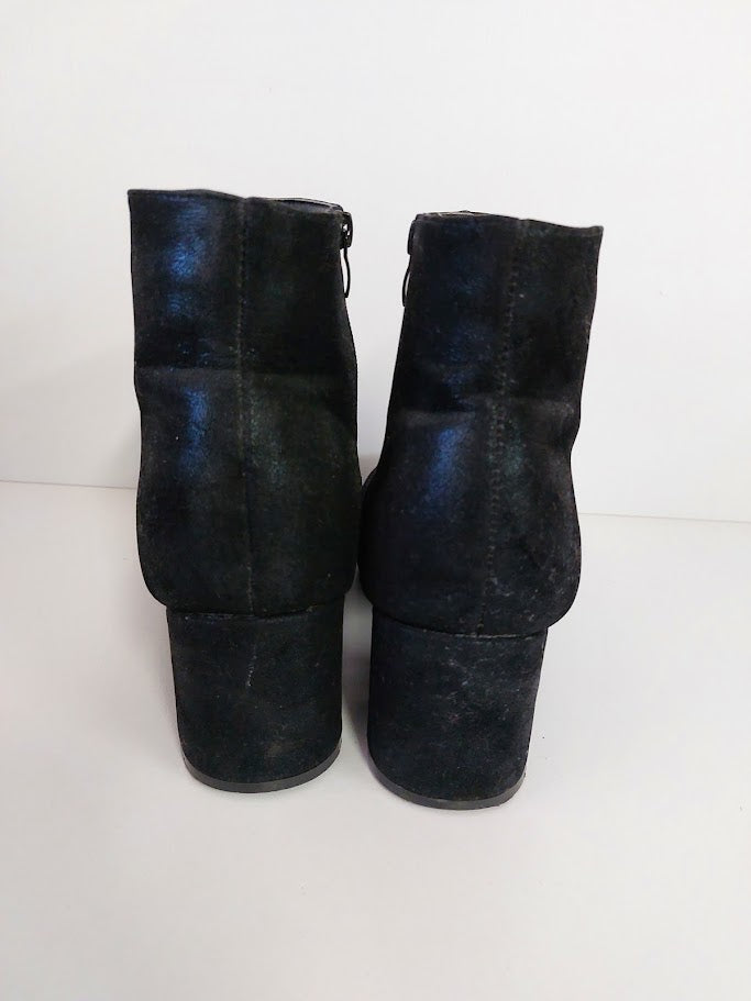 H&H Black Suede Ankle Boots - 10 image 2