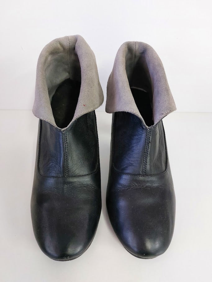 Bebe Black Pleather Ankle Boots - 7/8 image 1