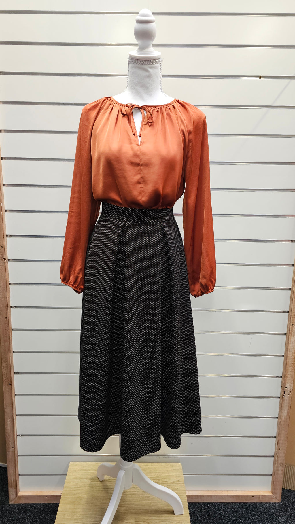 H&M Rusty Orange Blouse - 14 image 2