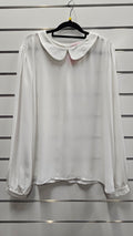 Vintage Rose white long sleeve blouse - size 16 image 0