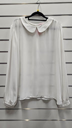 Vintage Rose white long sleeve blouse - size 16 image 0
