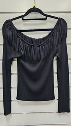 Johnny Dexter Long Sleeve Black Top - M image 1