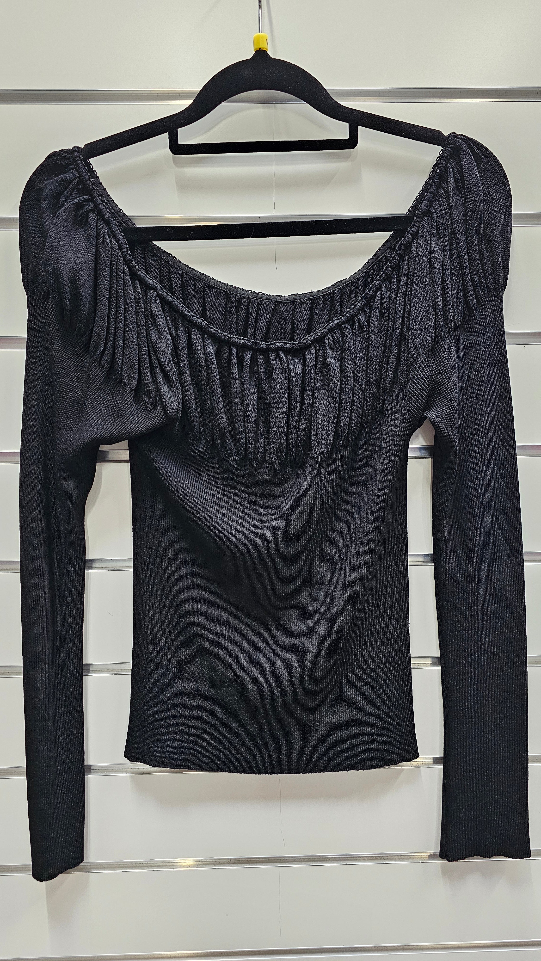 Johnny Dexter Long Sleeve Black Top - M image 1