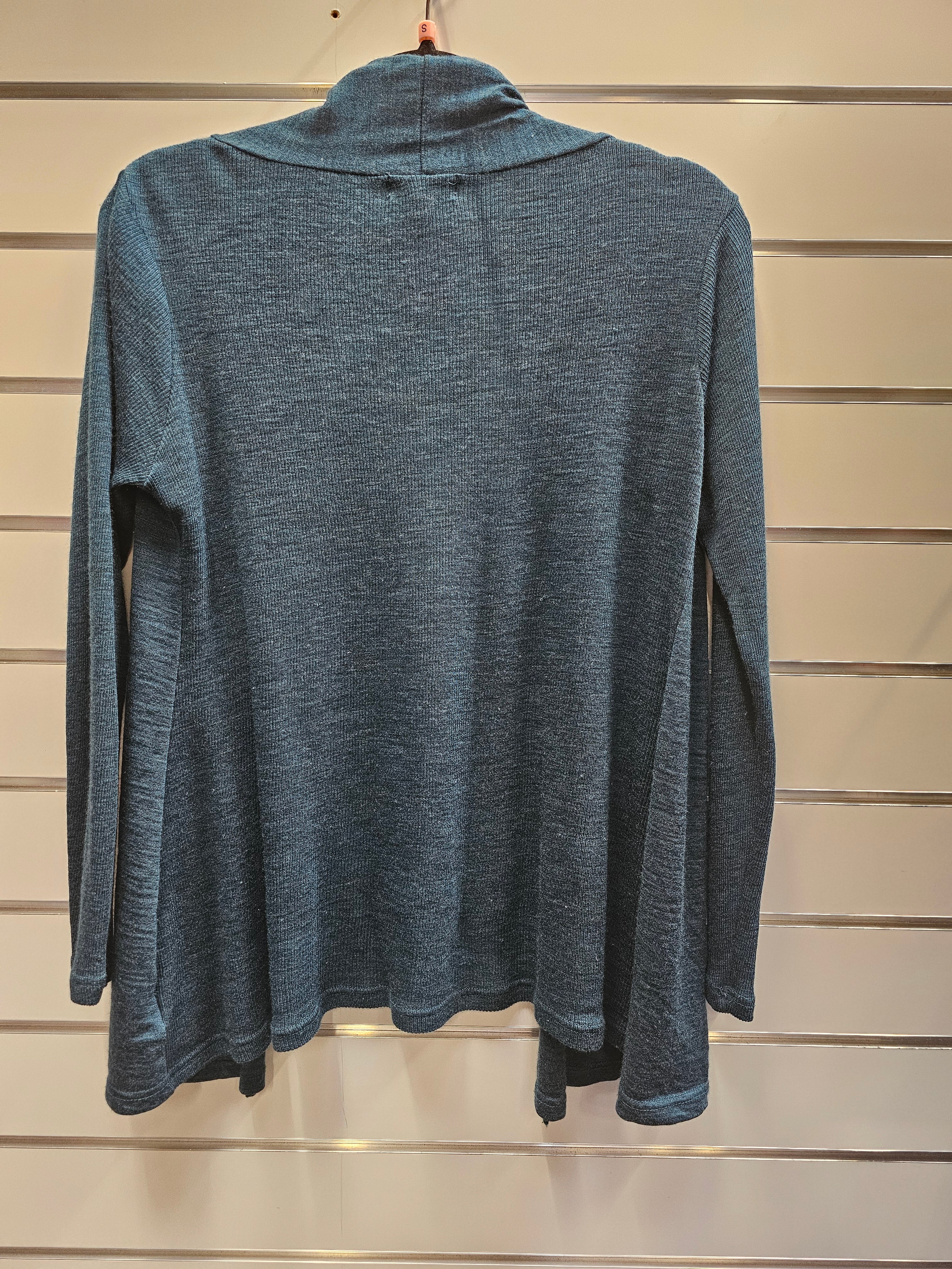 Capture Dark Turquoise 100% Merino Cardigan - S image 1