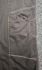 Verge 3/4 Black Pants With Beige Stitching - 18 image 2