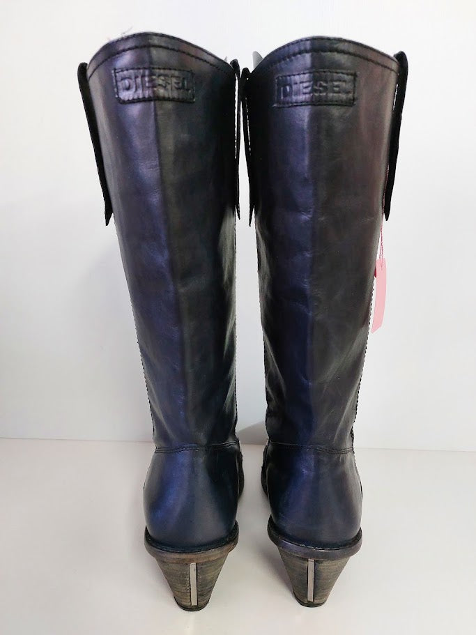 Diesel Wide Calf Knee High Boots - 41 image 1