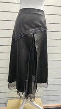 Fontani Black Leather Skirt - 14 (44) image 0