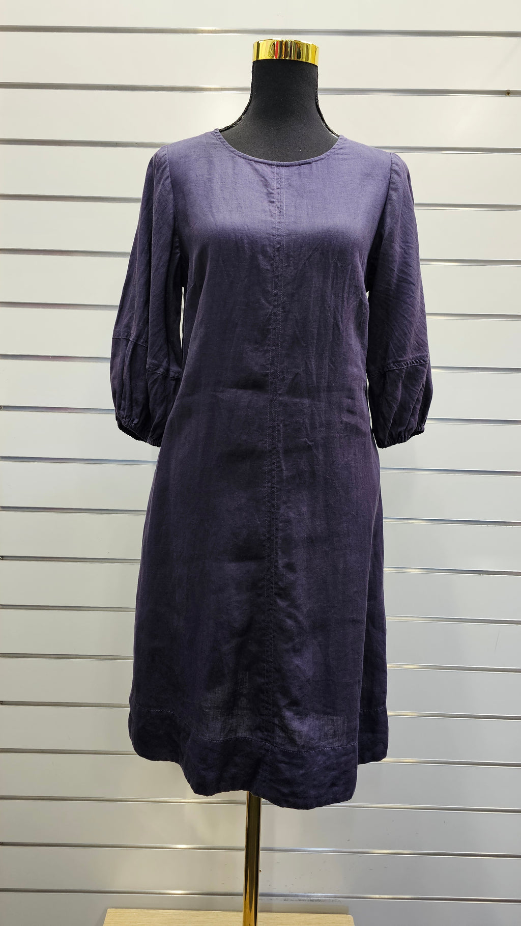 Zest Navy Dress 100% Linen - 8 image 0
