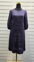 Zest Navy Dress 100% Linen - 8 image 0