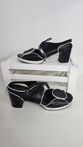 Django & Juliette Black And White Leather Shoes - 39 image 0