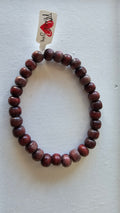 Brown Wood Beaded Bracelet image 0