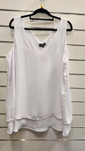 K+K White Sleeveless Blouse - M image 0