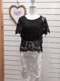 Black Lace Embroidered Blouse - 12/14 image 0