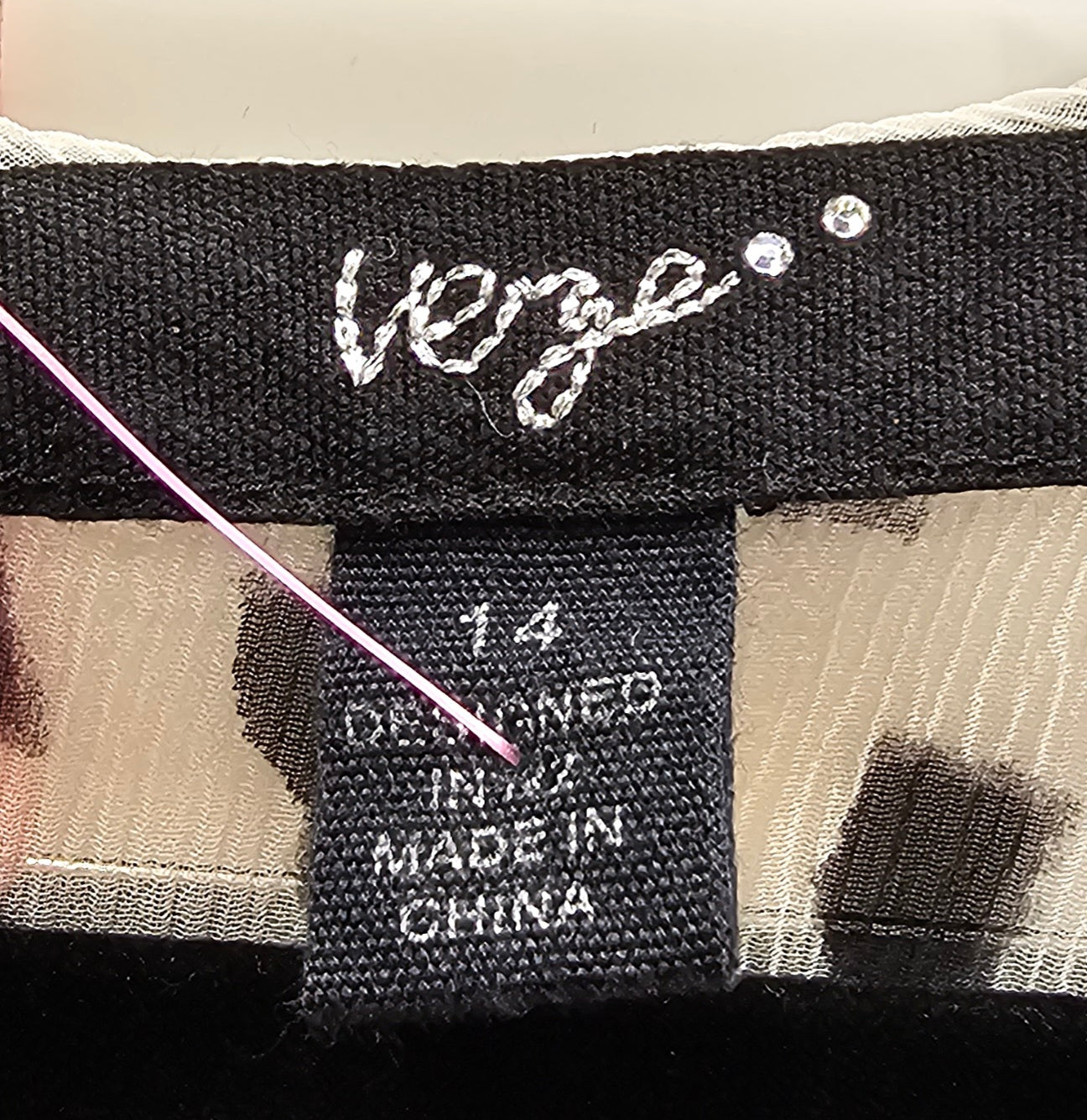 Verge Short Sleeve Dress 100% Silk - 14 image 3