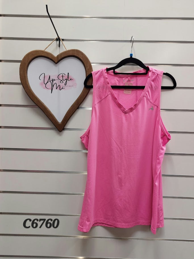 Active Intent Pink Gym Singlet - 2XL image 0