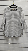 Whistle Black And White Striped Tunic - M image 0