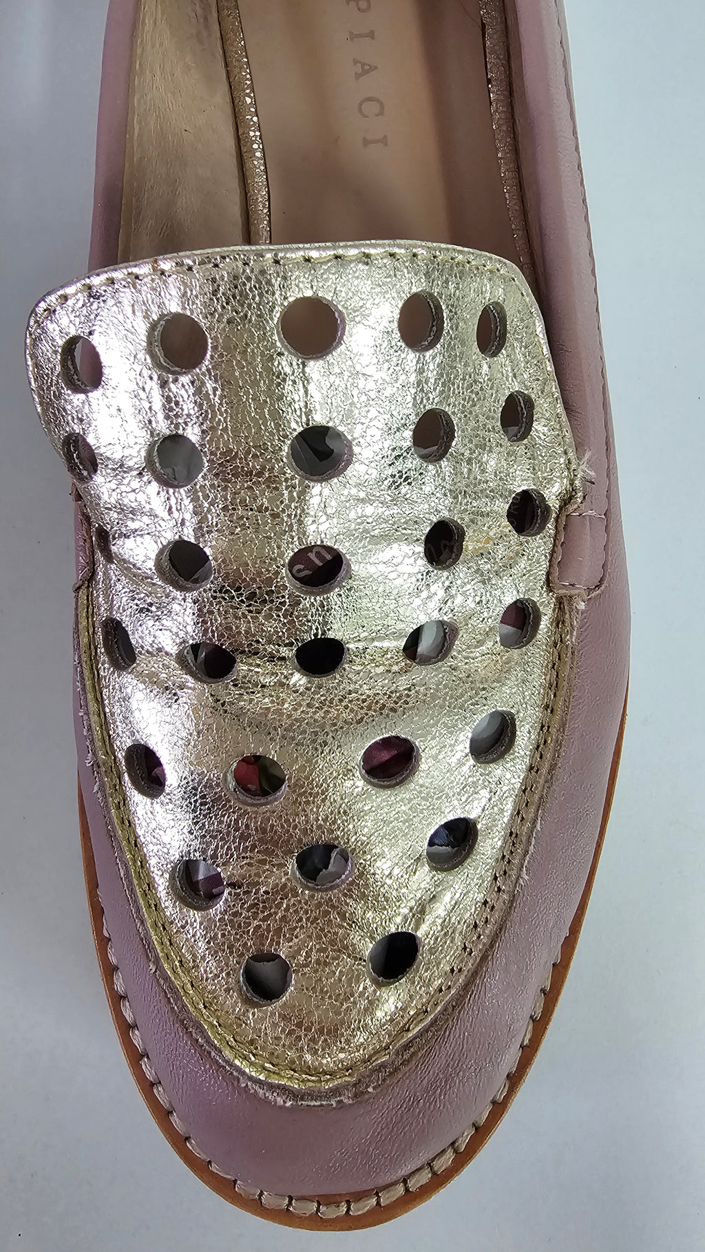 Mi Piaci Dusty Pink Leather Loafers - 38 image 3