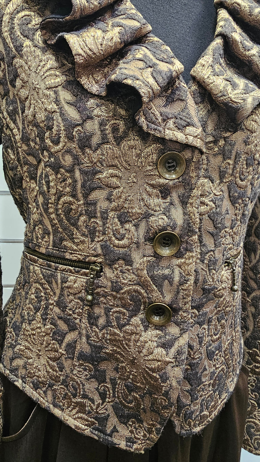 Barbara Lee Gold Skirt And Jacket Set - 8 image 2