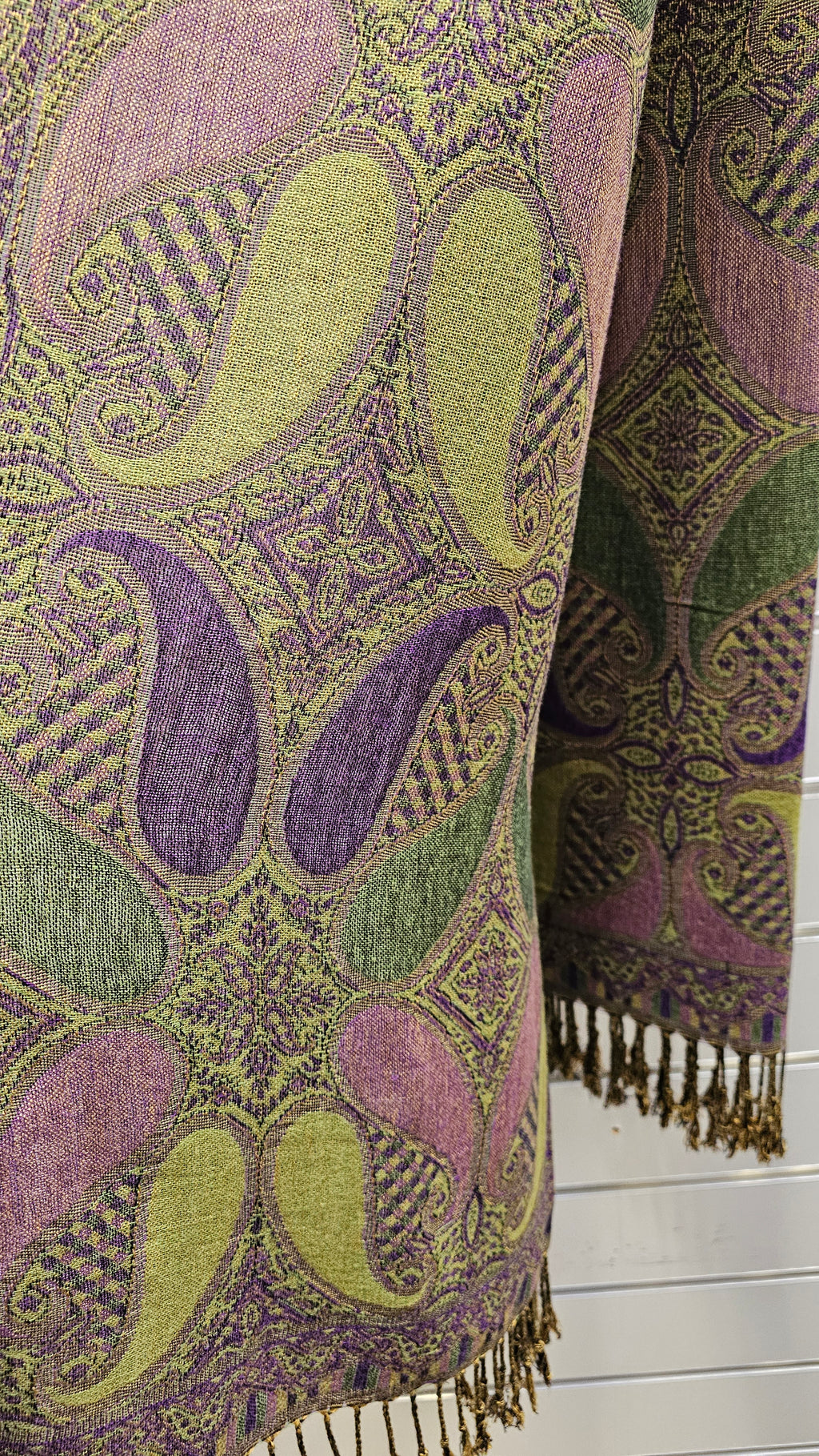 Ruyis Purple And Green Scarf image 1
