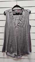 Max silver sleeveless blouse - size 10 image 0