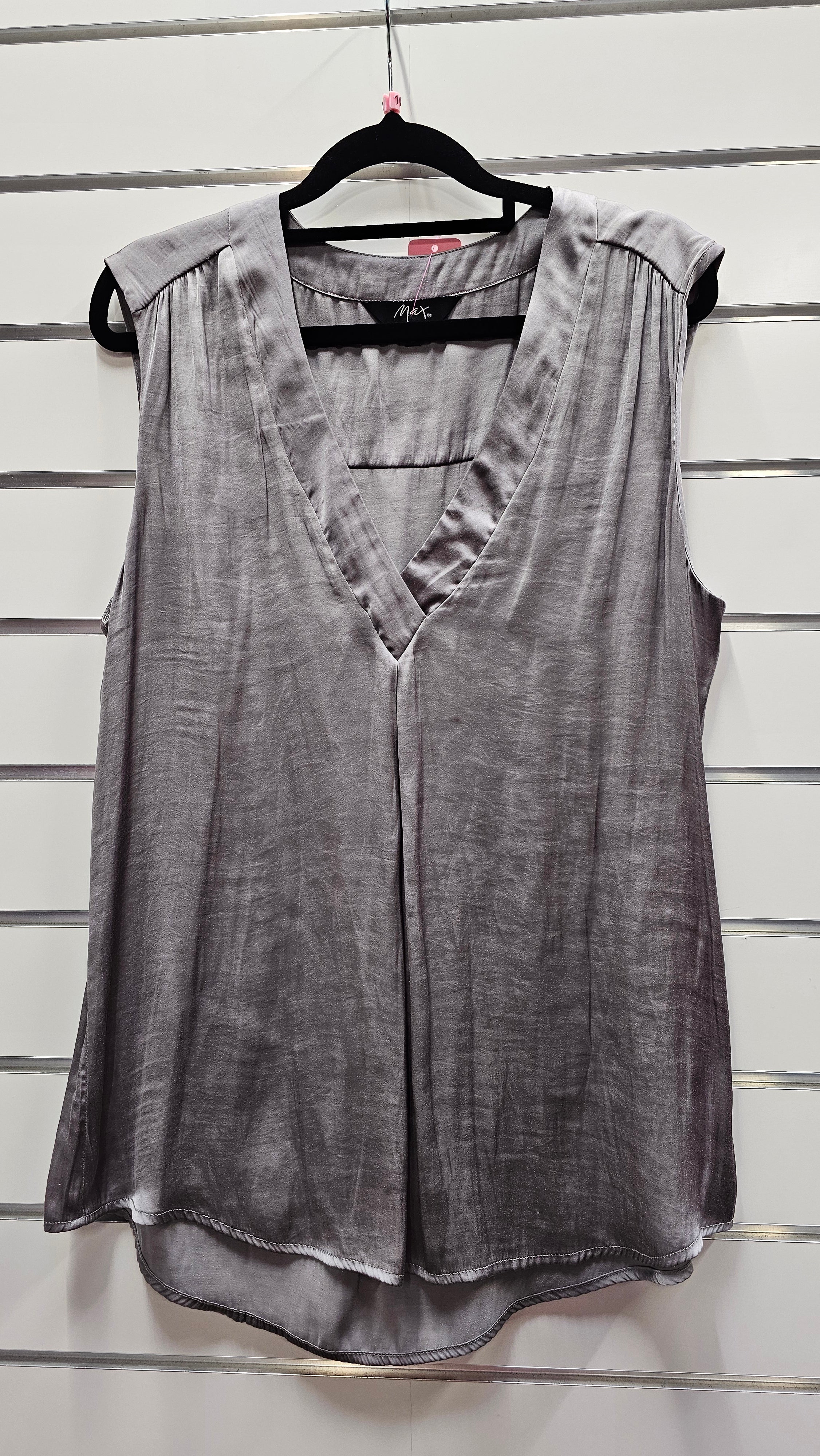 Max silver sleeveless blouse - size 10 image 0