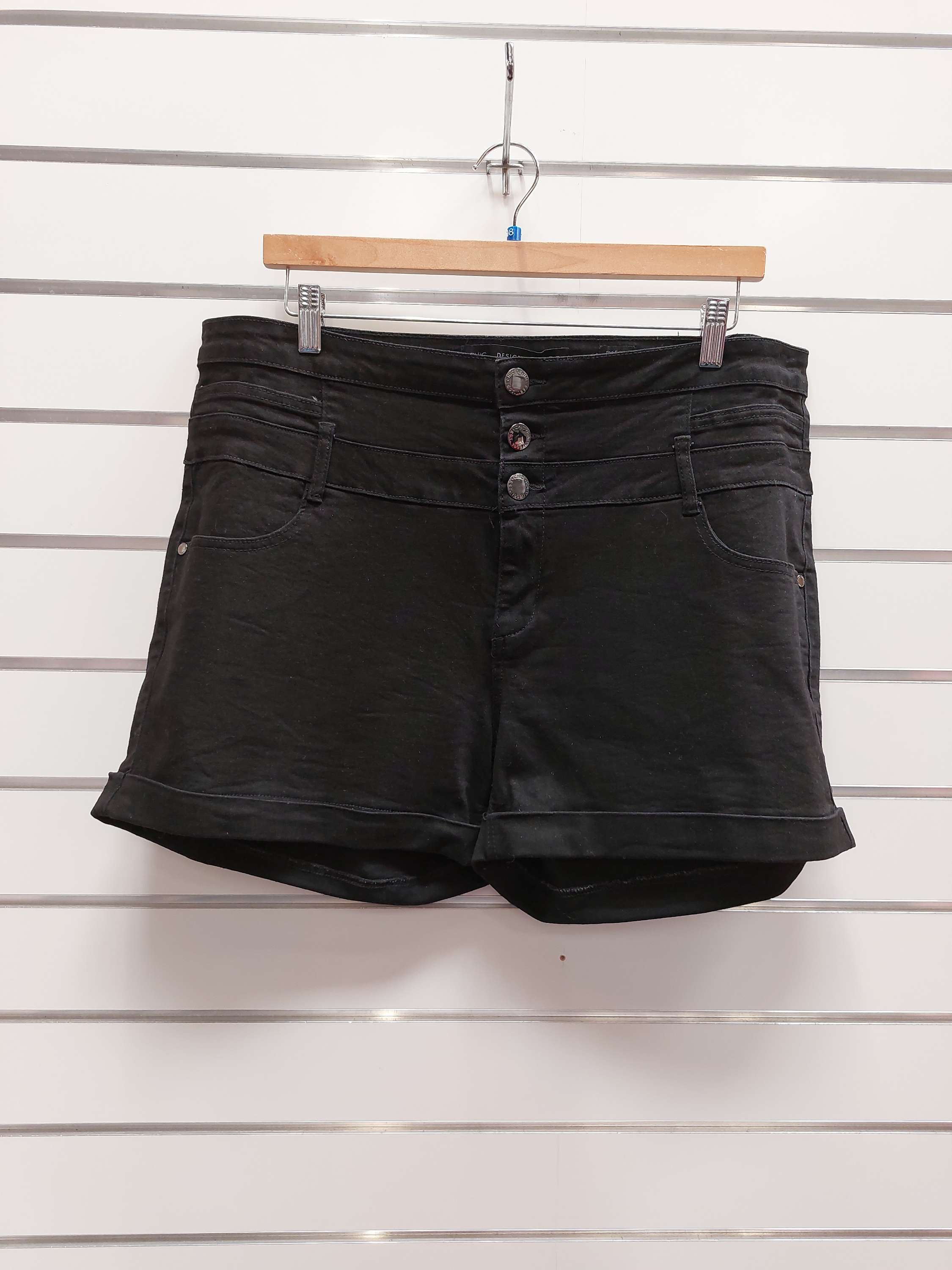 Chic Denim Black Shorts - 18 image 0